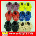 ningbo cheap high quality mult-color italian leather wholesale baby shoes happy baby shoes